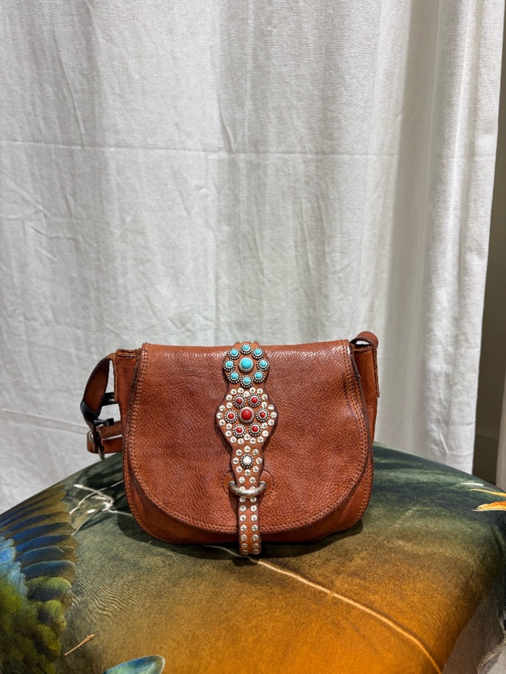 Campomaggi Linda Satchel Bag in Cognac